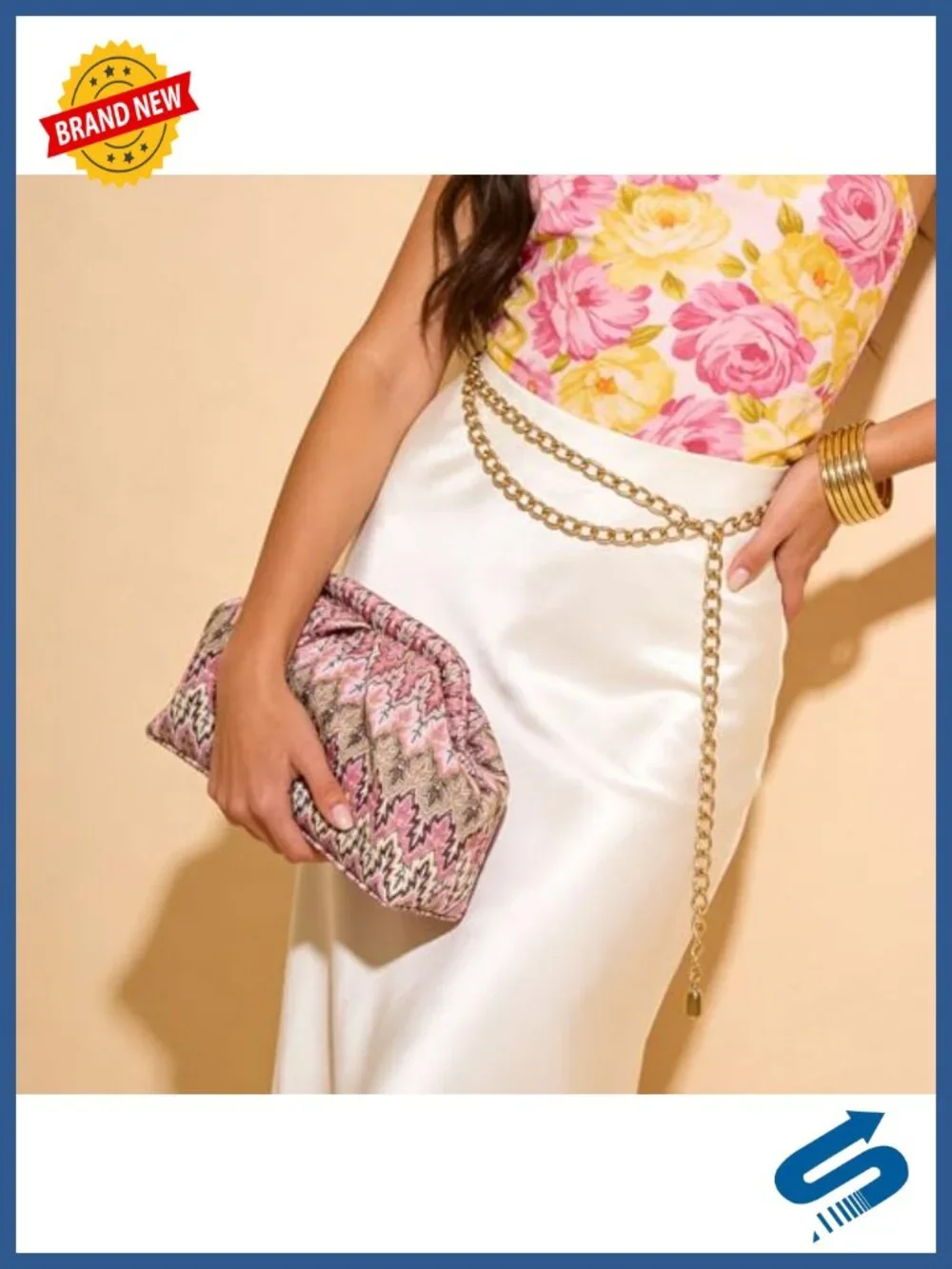 Handmade Woven Bohemian Clutch Purse Metal Frame Evening Bag